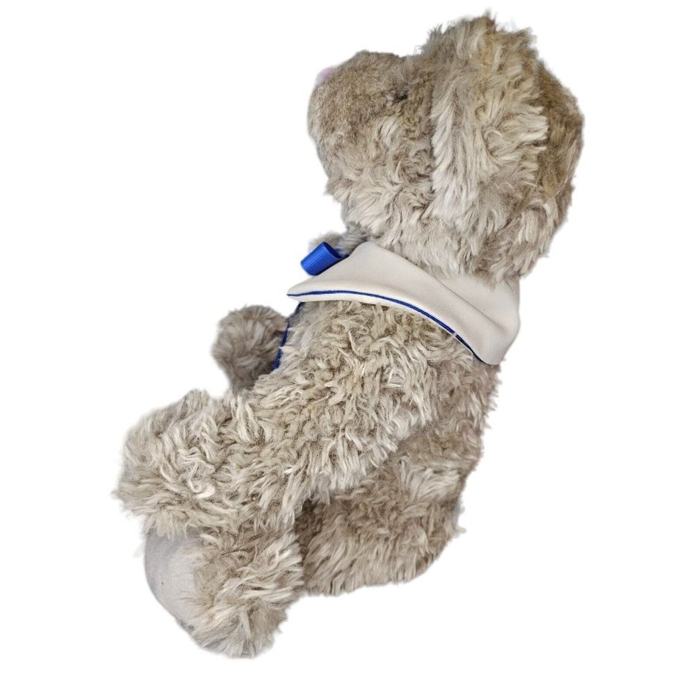 90s 15" Jointed Gray Teddy Bear Plush Stuffed Animal Sailor Nautical Soft - Picture 5 of 9